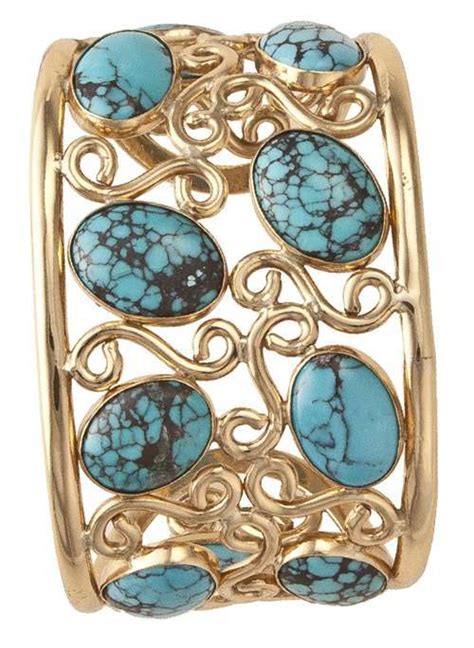 Charles Albert Alchemia Turquoise Swirl Cuff | Turquoise, Art of beauty, Shades of turquoise