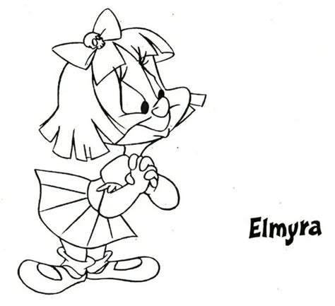 TINY TOON ADVENTURES Character ELMYRA Model Sheet Archival Copy WB PicClick