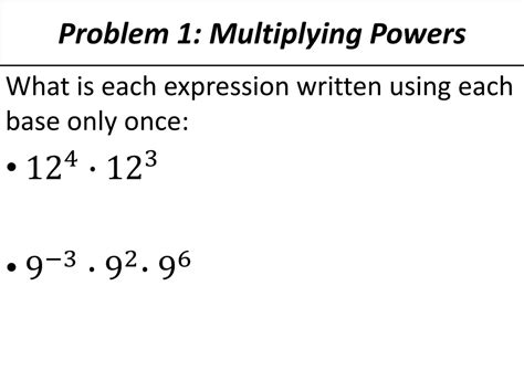 Ppt 7 2 Multiplying Powers With The Same Base Powerpoint Presentation