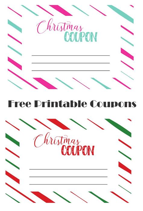 Printable Christmas Coupons Artofit