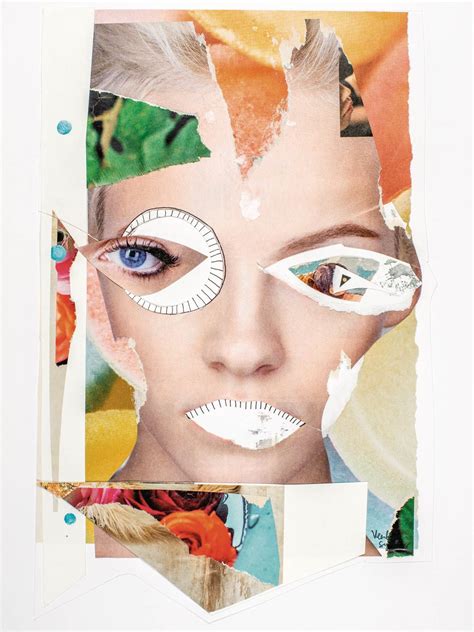 Veerle Symoens Mixed Media Collages 4 Collage Portrait Photo Collage