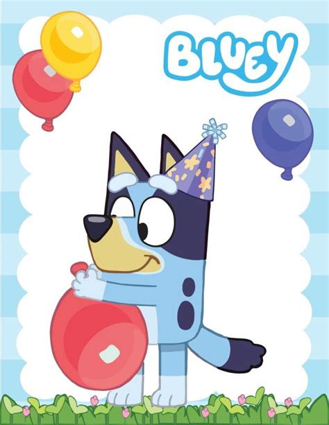 Wall Picture 6 Bluey In 2022 Birthday Party Games For Kids 2nd