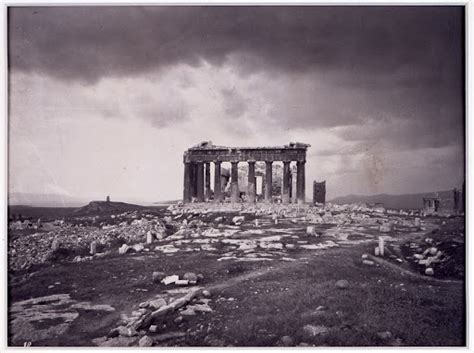 East Facade Of The Parthenon From The Acropolis Of Athens William