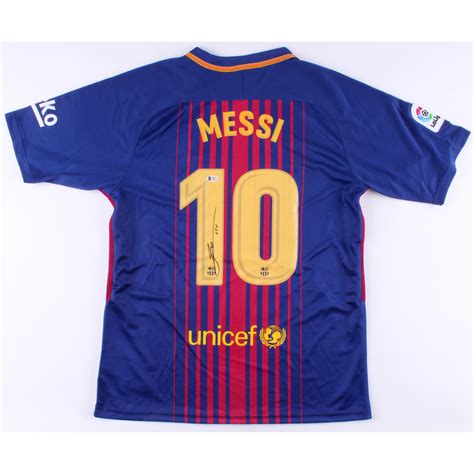 Lionel Messi Signed Barcelona Nike Jersey Inscribed Leo Beckett Coa Pristine Auction