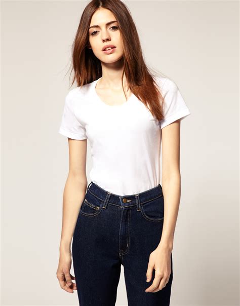 Lyst American Apparel T Shirt In White