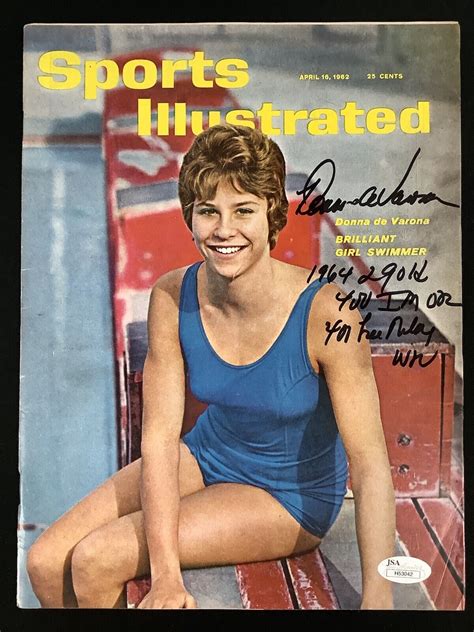 Donna De Varona Signed Sports Illustrated 4 16 62 No Label Olympic Gold Auto Jsa Ebay