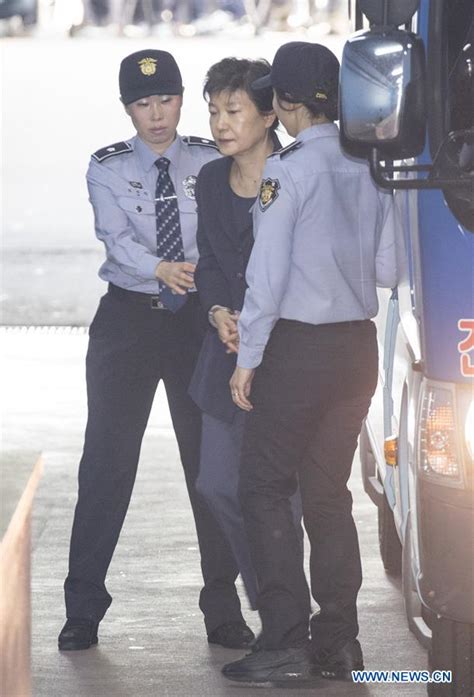 S Korean Former President Park Geun Hye Arrives For Trial In Seoul Xinhua Englishnewscn