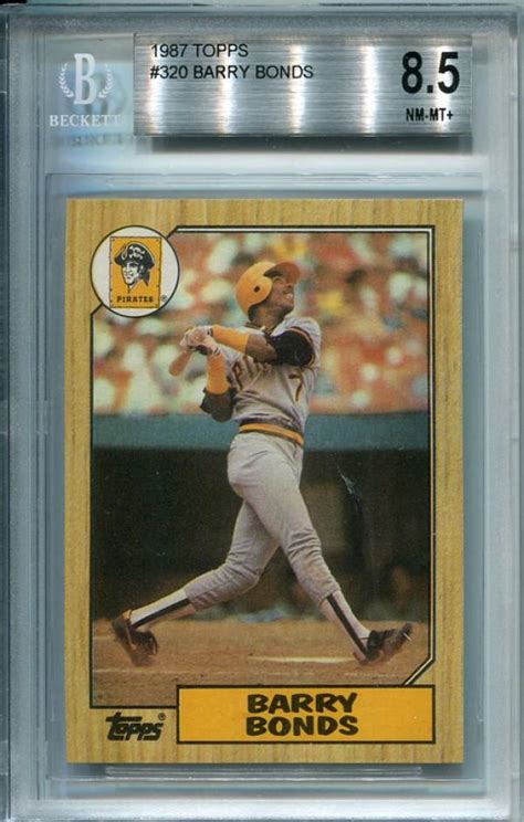 Visit the card to see the entire set. Barry Bonds Unsigned 1987 Topps Rookie Card (Beckett)