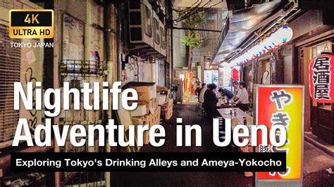 Nightlife Adventure In Ueno 4k Japan Walk Exploring Tokyos Drinking