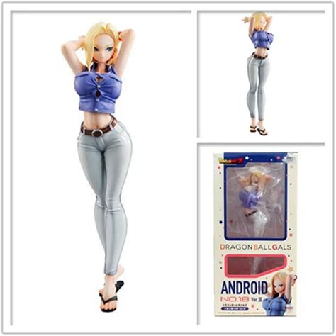 20cm Dragon Ball Z Sexy Android 18 Lazuli Action Figure Pvc New Collection Figures Toys