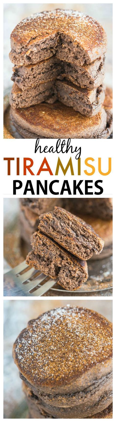 Thick And Fluffy Tiramisu Flavoured Pancakes Which Are Actually Healthy