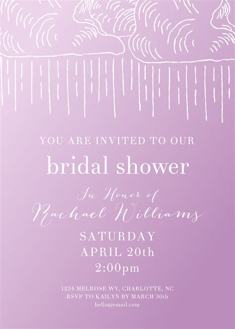 Invitation Bridal Shower 25 Customizable Invitation Template Shutterstock