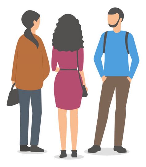 Three People Talking Illustrations Royalty Free Vector Graphics And Clip