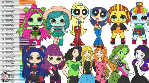 Coloring Book Makeover Powerpuff Girls Lol Surprise Omg
