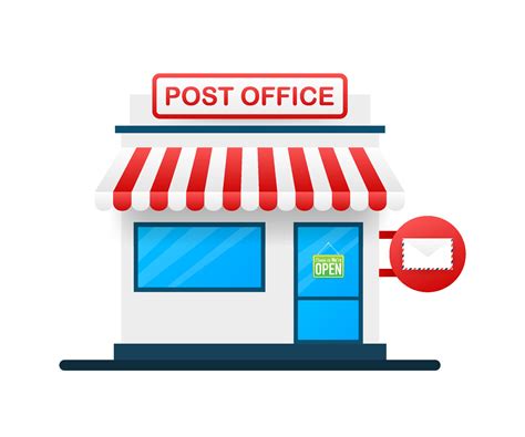 Building Of Post Office Vector Illustration 29899626 Vector Art At