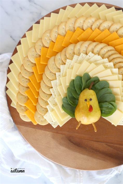 Easy Thanksgiving Cheese Board Shaped Like A Turkey It S Always