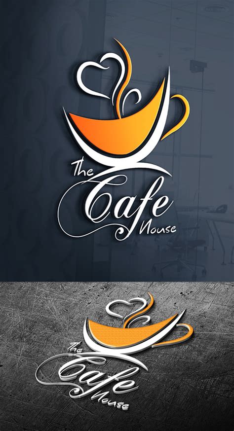 Cafe House Logo Design Cafe Logo Design Coffee Shop Logo Design