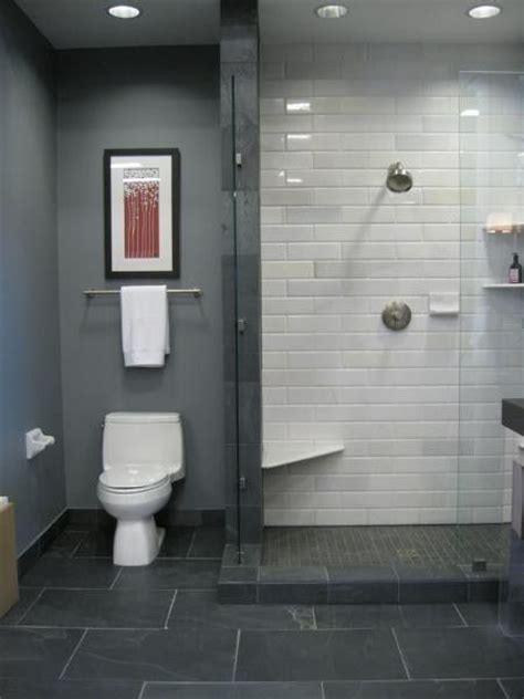 Indeed, such combinations do look great yet there are some interesting moments you might find useful. Love the dark floors but white shower tile combination ...