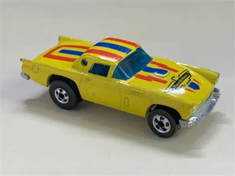 Vintage 1977 Hot Wheels Diecast 164 Bw Yellow 57 T Bird Ford
