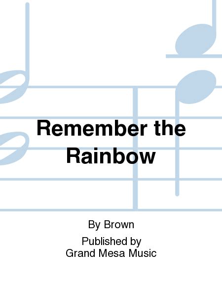 Remember The Rainbow Flute Solo Sheet Music Sheet Music Plus