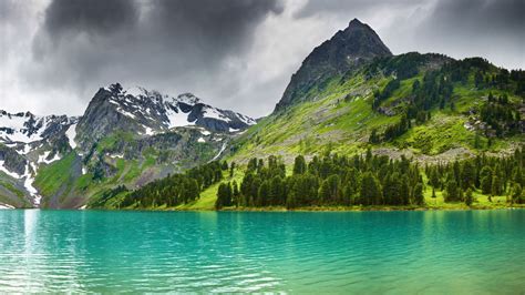 Mountain Lake Full Hd Wallpaper And Hintergrund 2560x1440 Id457014