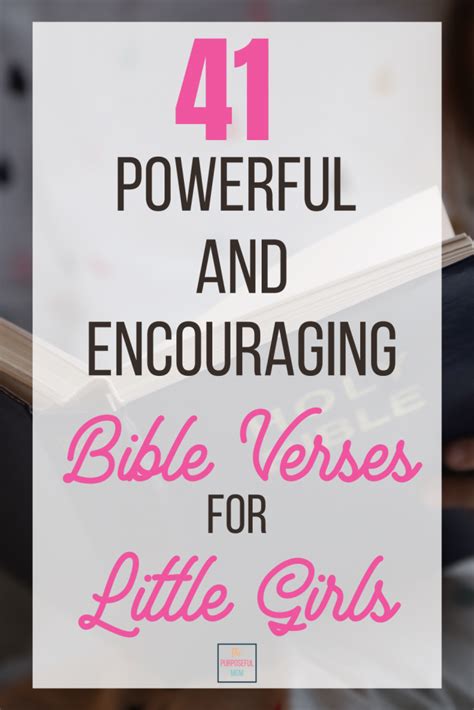 41 Best Bible Verses For Little Girls The Purposeful Mom