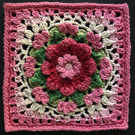 Ravelry Project Gallery For The Darling Dahlia Square Pattern By Jen
