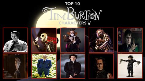 My Top 10 Male Tim Burton Characters Meme By Carriejokerbates On Deviantart