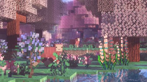 Aesthetic Pink Minecraft Wallpaper