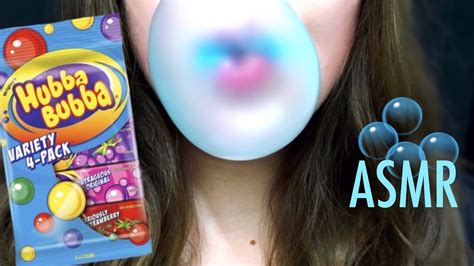 Asmr Bubble Gum Satisfying Chewing Sounds And Blowing Bubbles Youtube