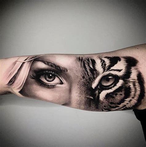 Tiger Eyes Tattoo Tiger Tattoo Sleeve Girl Face Tattoo Girl Arm