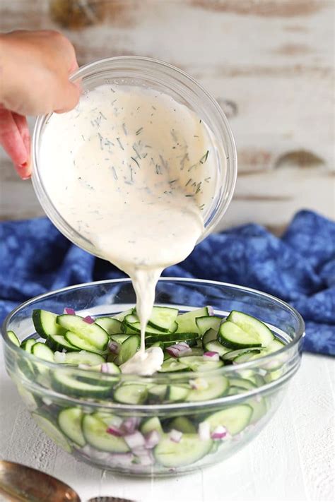 The Very Best Creamy Cucumber Salad The Suburban Soapbox