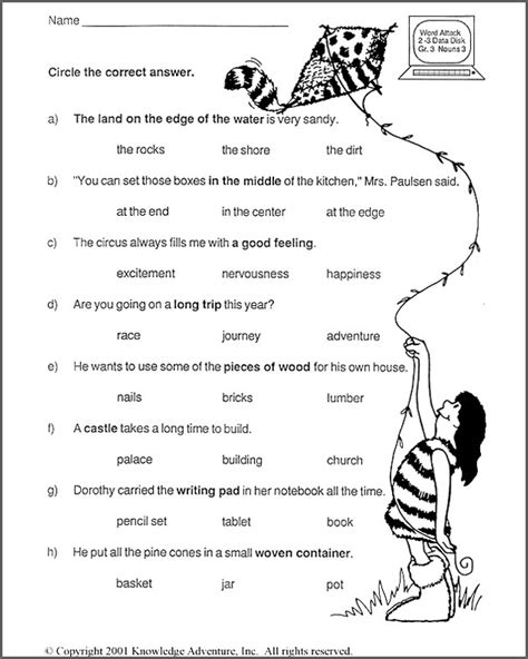 For esl or elementary classes (large or small) and anyone struggling to create their own grammar worksheets. 15 Best Images of Adjective Worksheet 3rd Grade Grammar - 6th-Grade Adjective Worksheets, 2nd ...
