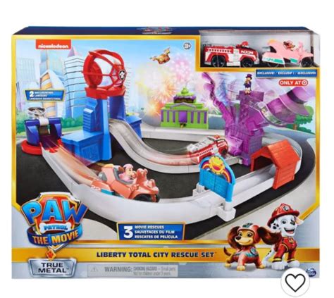 Paw Patrol True Metal The Movie Liberty Total Rescue Track Set 3000