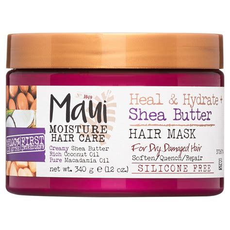 Maui Moisture Heal And Hydrate Shea Butter Hair Mask And Leave In