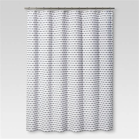 Black and white mannequin supermodel curtain set. Shower Curtain Textured Stripe Black - Project 62 in 2020 ...