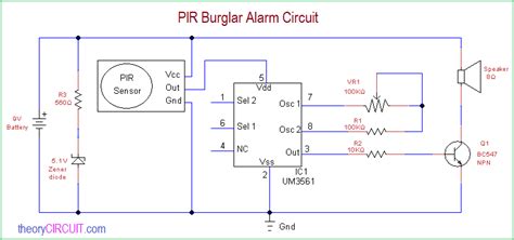 What Is Burglar Alarm Circuit Wiring Diagram