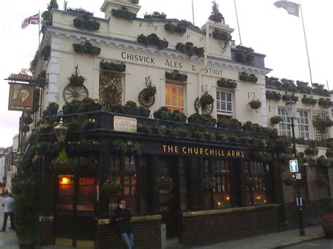 Good Pubs In London The Churchill Arms