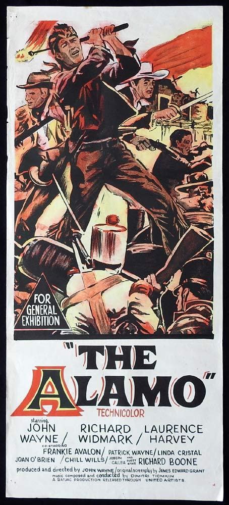 The Alamo Original Daybill Movie Poster John Wayne Moviemem Original