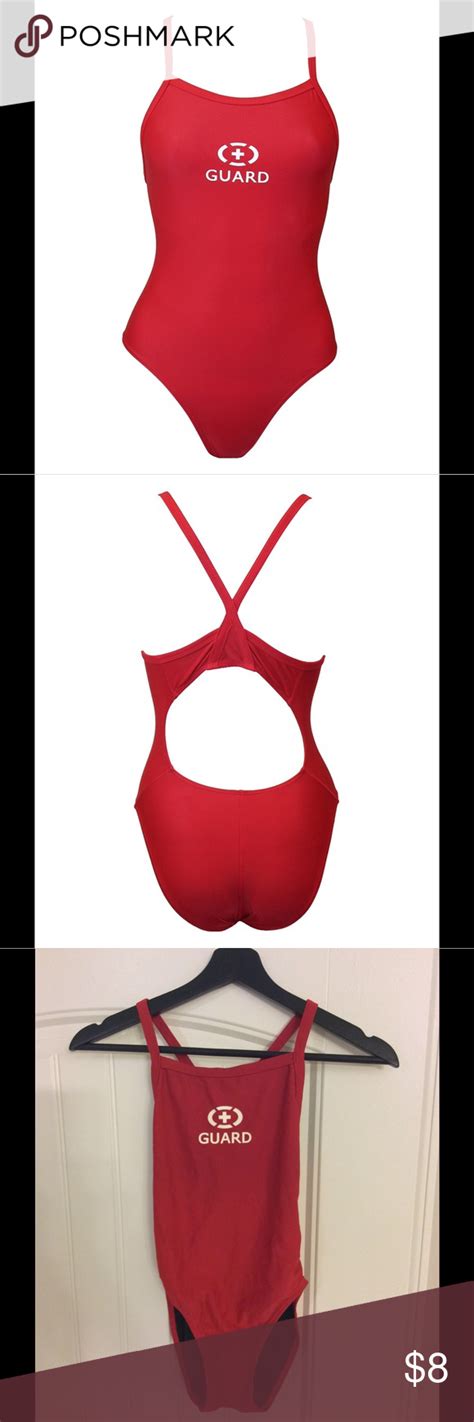 Red Lifeguard Swimsuit Lifeguard Swimsuit Swimsuits Red Swimsuit