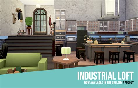 My Sims 4 Blog Industrial Loft By Poodsy
