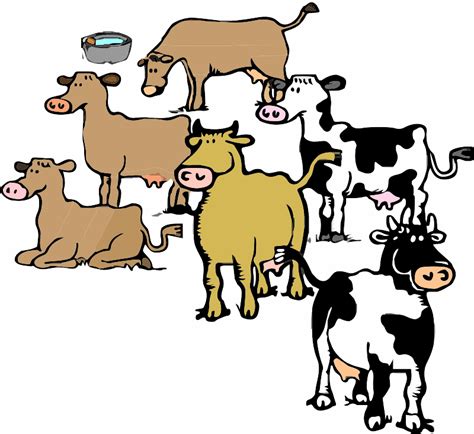 A Herd Of Cows Openclipart