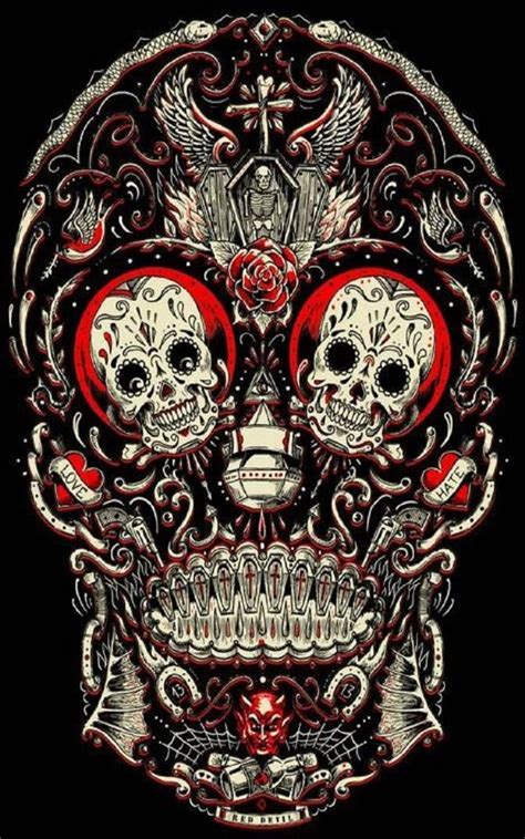 Download Xcellent Sugar Skull Wallpaper By Whiskylover98 64 Free On