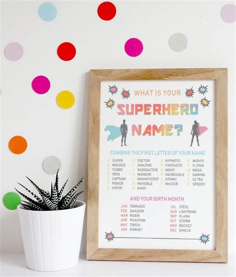 What Is Your Superhero Name Birthday Party Modern Kid Toddler