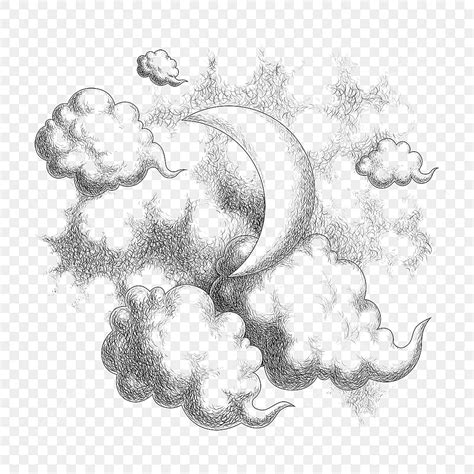 Night Sky Moon Carved Clouds Cloud Drawing Car Drawing Sky Drawing