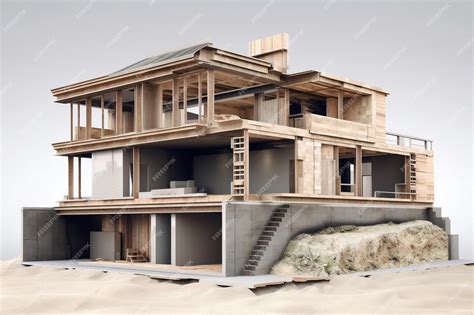 Premium Photo Unfinished House And Real Estate Construction Ai Generated