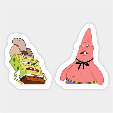 Dirty Dan And Pinhead Larry Spongebob Sticker Teepublic
