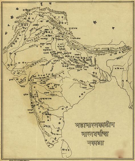 Map Of India Hinduism Painting By Unknown Fine Art America