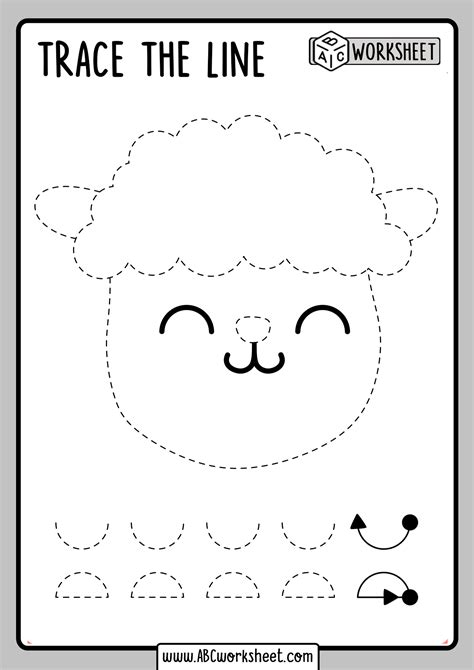 The preschool activity worksheets category includes scissors practice, mazes, connect the dots, coloring, and tracing printables. Tracing Worksheets for Kindergarten