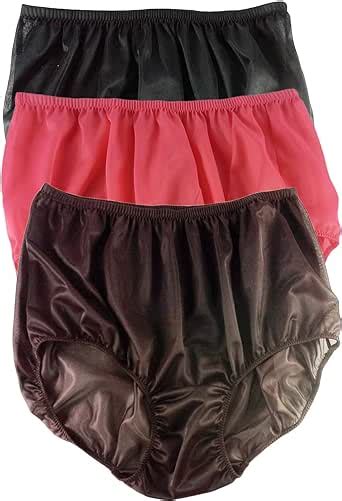 Nylon Knickers A27 Lots 3 Full Briefs Knicker Women Multipack Sissy Panties For Men